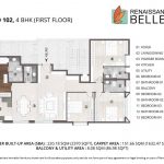 Renaissance Bellevue 4BHK Floor Plan